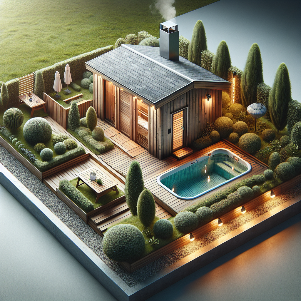 Sauna-Gartenintegration