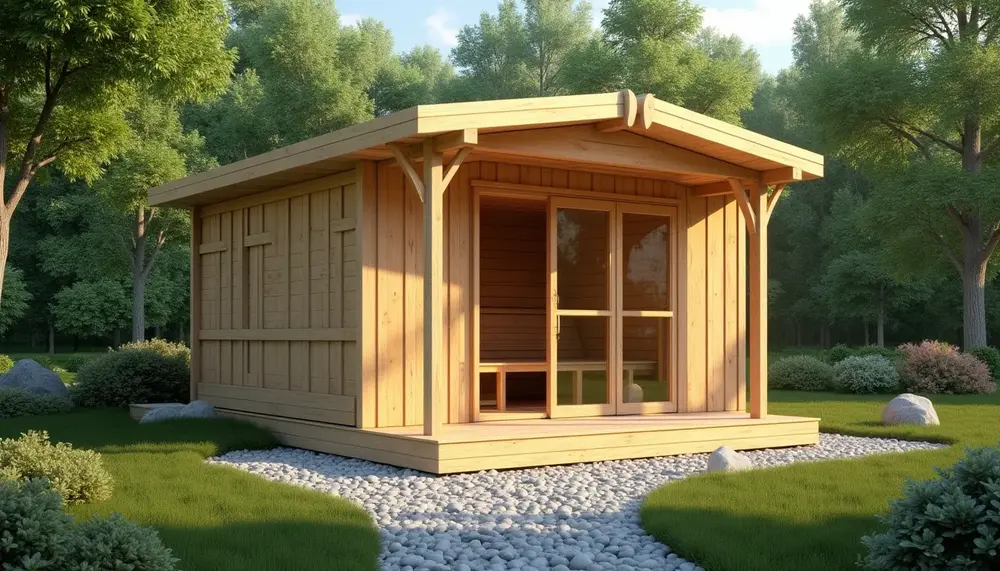 Die perfekte Holzstärke für eine langlebige Außensauna