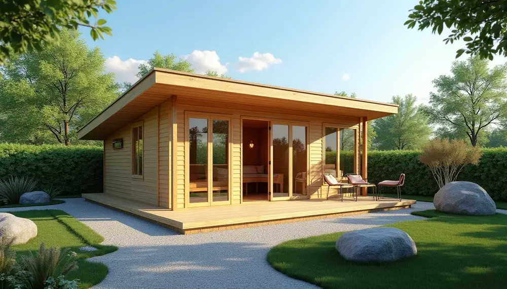 Die Vorteile einer Außensauna in L-Form: Optimaler Platz nutzen