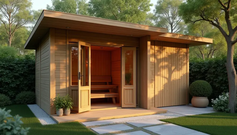Die Vorteile einer außensauna mit vorraum und dusche für Ihr Zuhause