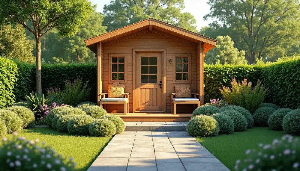 Die Vorteile einer kleinen Außensauna mit Vorraum im Garten