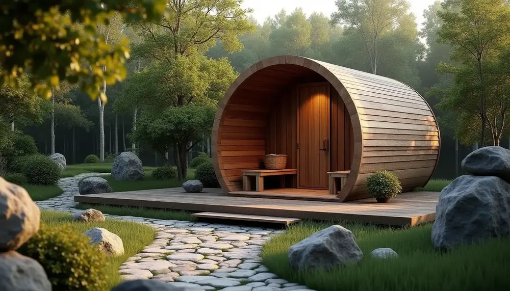 Rustikale Eleganz: Die Vorteile einer Außensauna aus Altholz